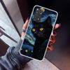 Cartoon Cute Black Cat Phone Case For Xiaomi Redmi Note 15 14 14S 13 12S 12 Pro Plus 11S 11 10S 10 4G Cover 11E 11T 5G Print Fun