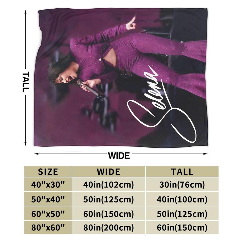 Coperta Selena Quintanilla Flanella Inverno Multifunzione Morbida Coperta da Lancio per Casa Viaggio Trapunta
