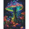 Diamond Painting DIY Kit Colorful Glowing Fantasy Mushroom Forest Art for Home Room Wall Decoration