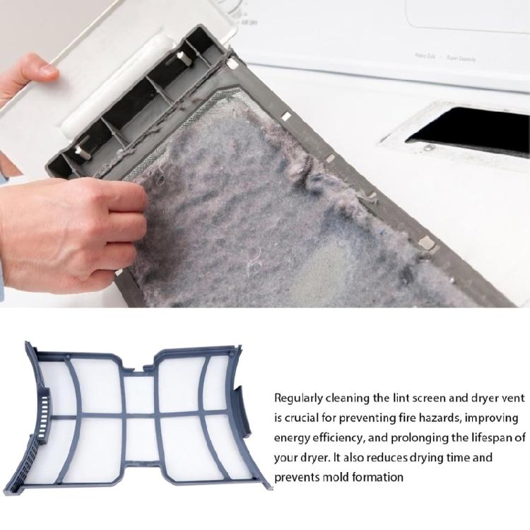 WE16X32537 WE16X29597 AP7205579 Dryer Lint Filter Screen Replacement for GFD55ESMN0DG GFD55ESMN0WW GFD55ESMN1DG