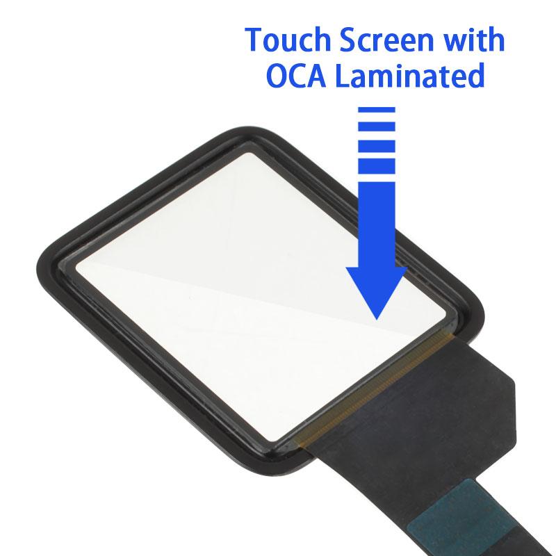 For Apple Watch Series 6 40mm Touch Digitizer Screen Glass+OCA Adhesive Replacement (without Logo)