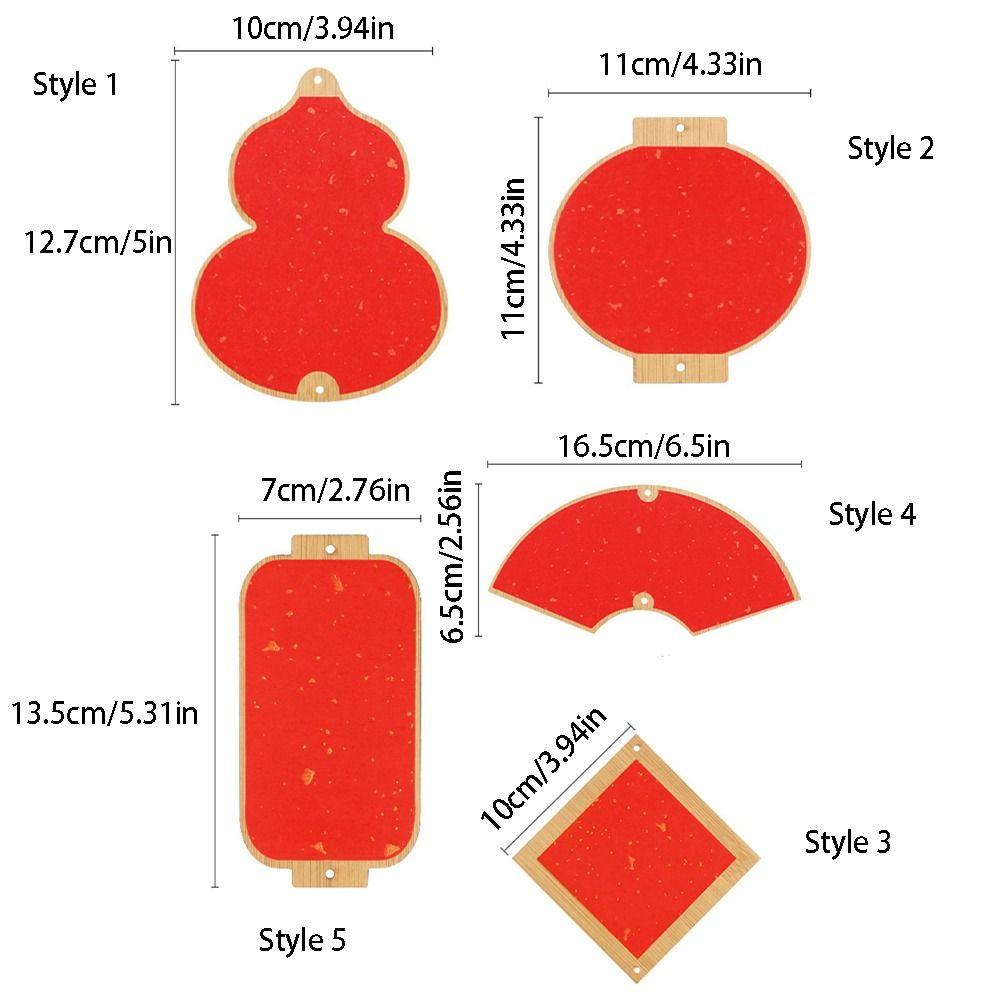 2pcs Wooden Spring Festival Decor Traditional Wall Hanging Ornament Home Decoration