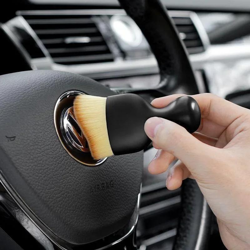 Car Interior Cleaning Tool Air Conditioner Air Outlet Cleaning Brush Car Brush Crevice Dust Removal Artifact Brush Wash