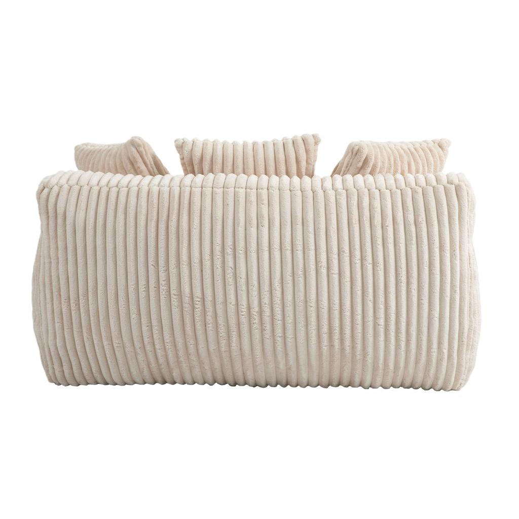 Modern Rope Sleeper Sofa Cloud Sofa, 3 Soft Pillows, Comfortable Single-seat Floor Sofa