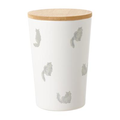 [2024] Wpc. Tazza termica bicolore in acciaio inossidabile con fantasie di Cat's Off, da donna, isola il caldo e il freddo, con coperchio e coperchio rimovibile, perfetta per l'ufficio,