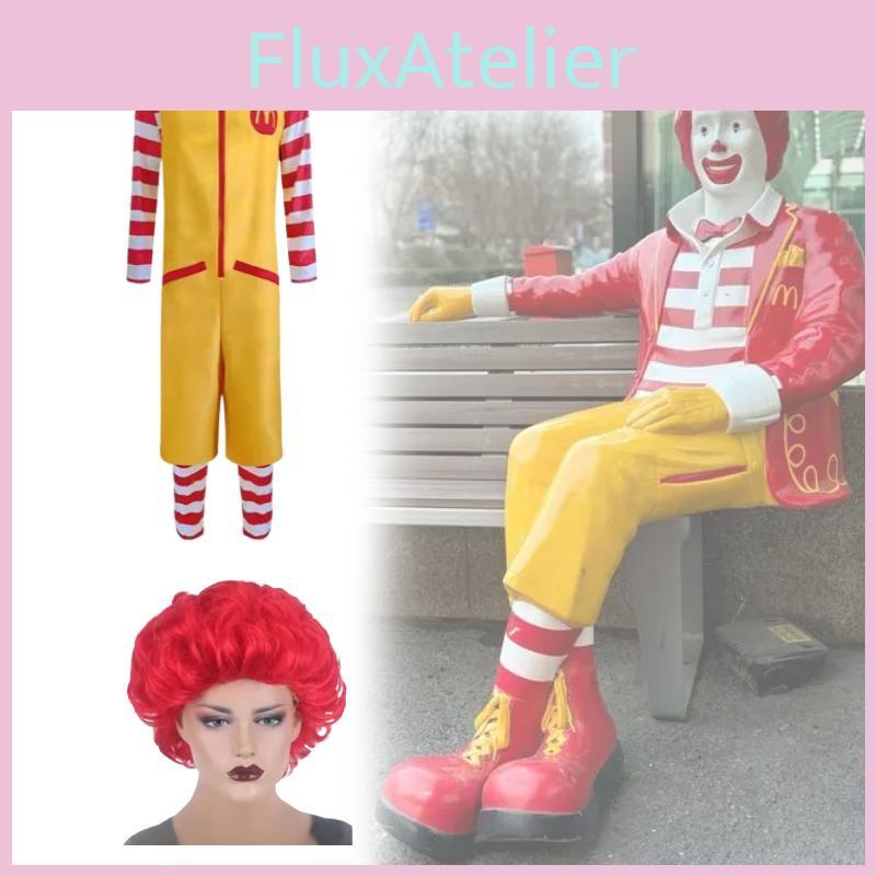 Cosplay Mcdonalds Costume Halloween Role Playing Party Children Adult Clothing