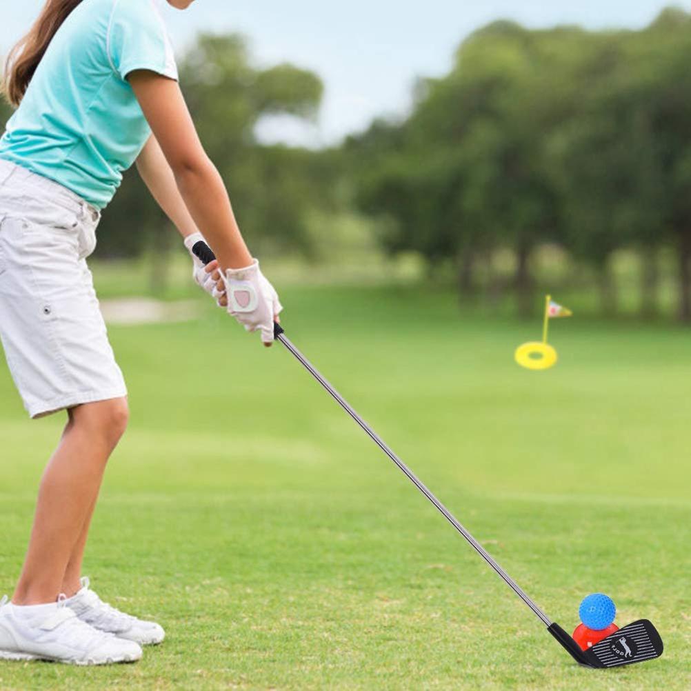 10pcs Portable Kids Golf Toy Set Mini Children Club Toy Outdoor Game Learning Putting for Preschool