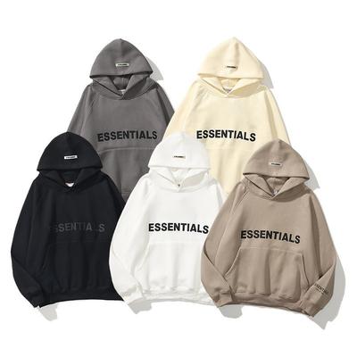 Unisex Oversized Hoodie Met Gedrukte Grote Letters Dikke Fleece Voering Casual Streetwear Tieners Volwassenen