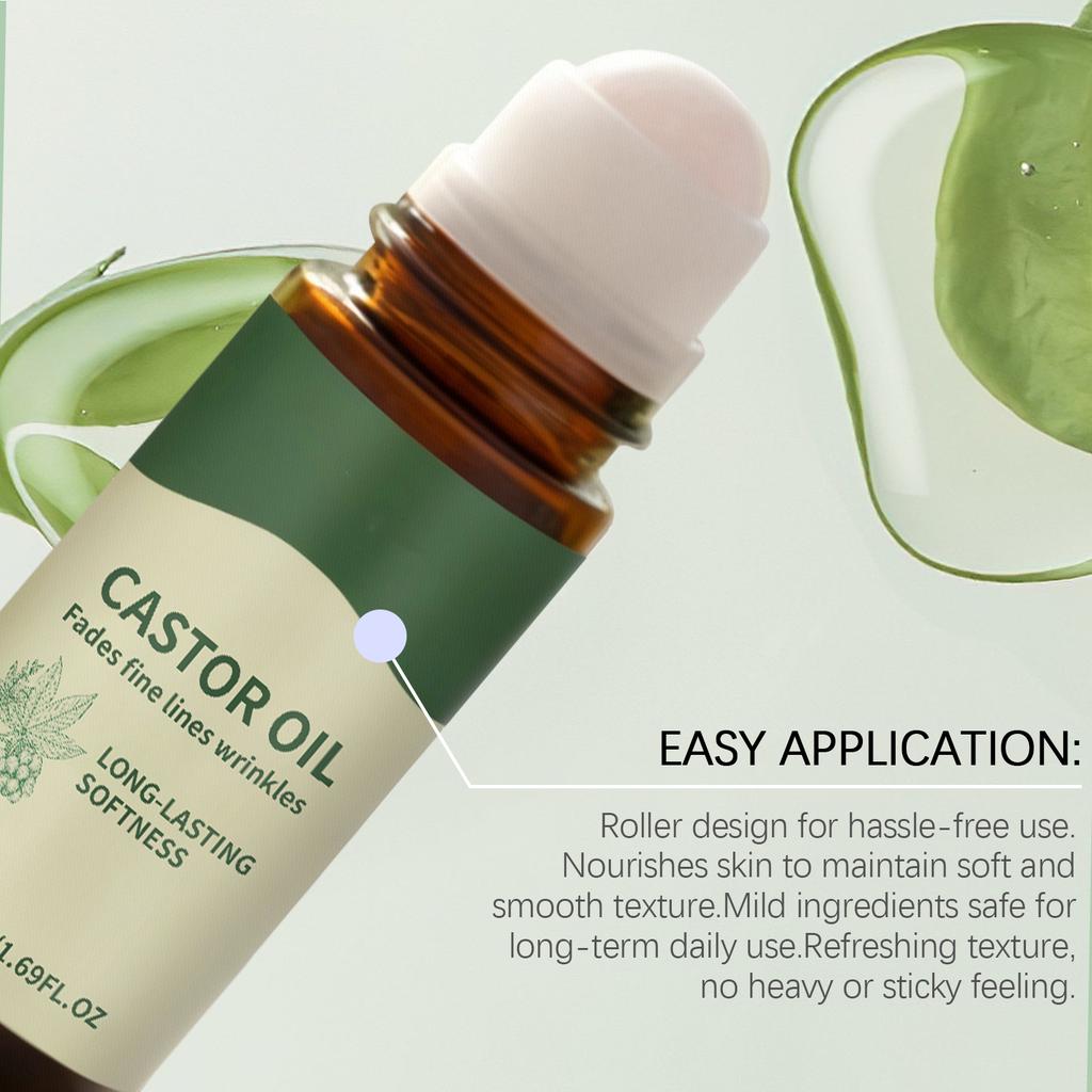 Oil Roll- for Hair and Scalp - Natural Moisturizing Oil in Roller Bottle - Easy Application for Eyelashes and Eyebrows