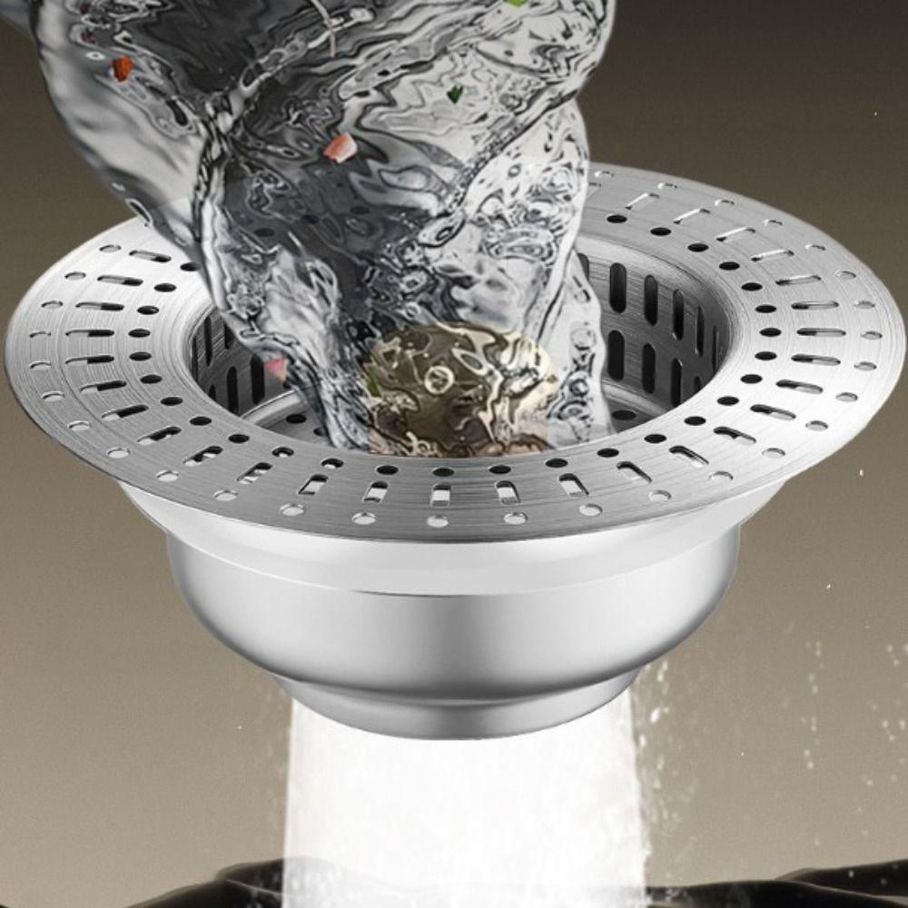 Anti Clog Pop Up Sink Stopper Stainless Steel Sink Strainer Plug Sink Strainer Kitchen