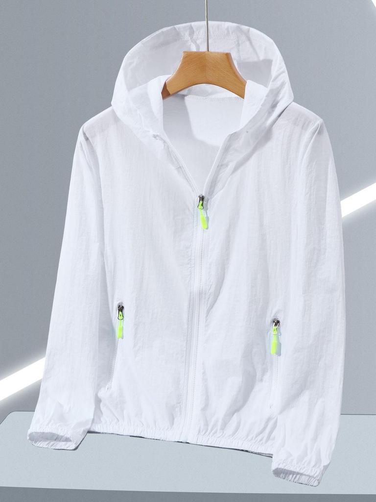 Quick-Dry Lightweight Sun Protection Jacket - Plus Size, Breathable, Hooded Ice Silk for Men & Women