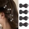 10/1pcs Korean New Fashionable Simple and Versatile Water Diamond Bow Hairpins Women's Side Hairpin Clip Headpiece Hairclips