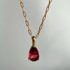 18k Gold-Plated Retro Zircon Birthstone Necklace