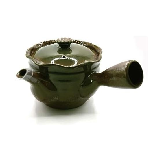 Tea Utensils, Teapot, Banko Ware, Green Wrapped Round Wire Teapot, 320cc, Round Wire, Stainless Steel, Made in Japan, Shinohara, Makes Your Tea