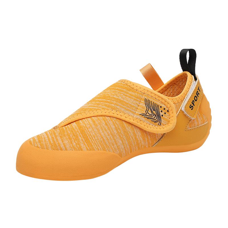 Kinder Kletterschuhe Indoor Bouldertrainingsschuhe Atmungsaktiv Outdoor Jungen und Mädchen Klettverschluss Gummi Obermaterial