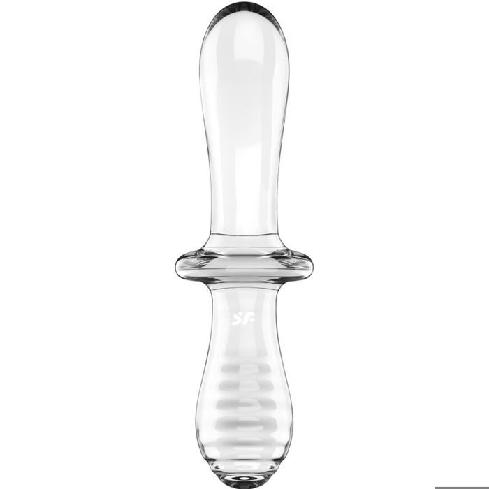 Satisfyer - gode double cristal transparent -