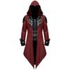 Giacca con Cappuccio Patchwork da Signore Medievale per Uomo Costume Cosplay di Halloween