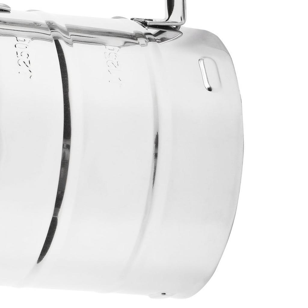 Handlicher manueller Mehlsieb aus Edelstahl Sieb Küchenbackwerkzeug