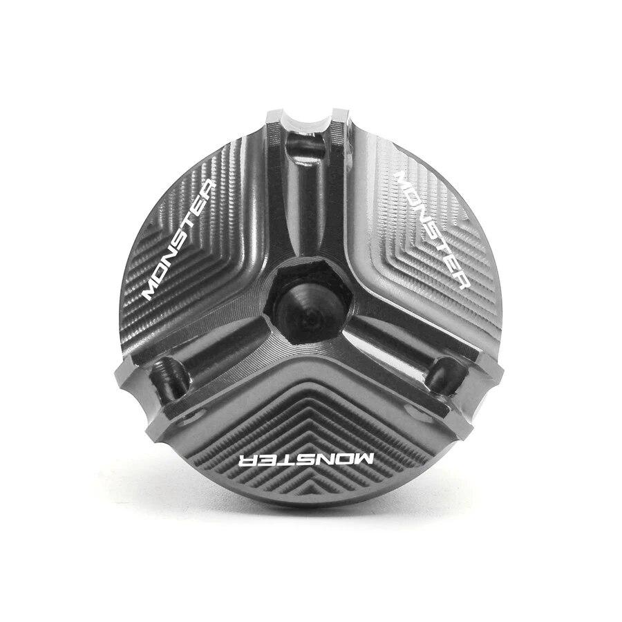 

Аксессуары для мотоциклов, крышка маслозаливной горловины, алюминиевая крышка двигателя для Ducati MONSTER 696 796 797 821 1100 EVO MULTISTRADA 1200 S серый