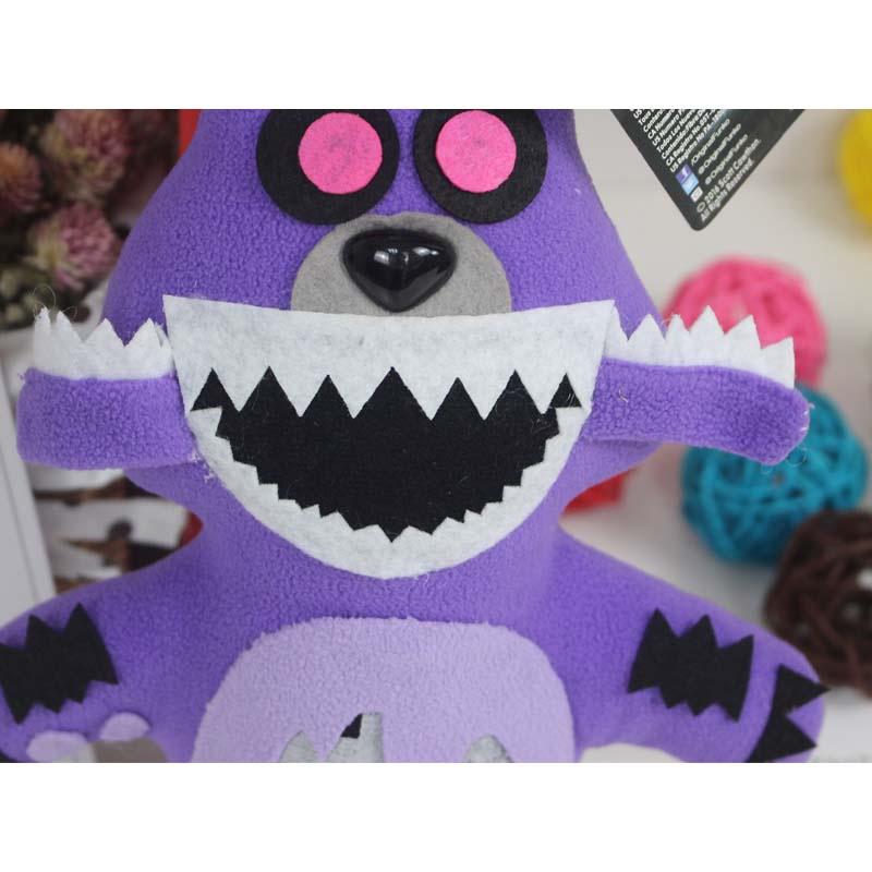 Five Fnaf Nights At Freddys Purple Brown Black Bear Plushie Toy Gift Xmas