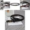 New Double Heart Buckle Thin Waist Belt Korean Version Simple Ladies Denim Belt Suit Long Shirt Decoration Belt Female In Stock