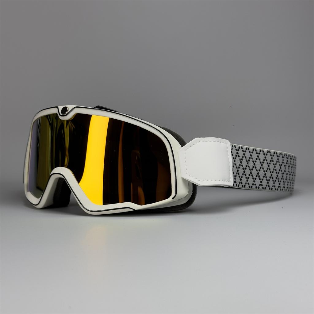 Motocyklové brýle Jízdní brýle Harley Vintage Větruodolné Pískové brýle 3/4 Helma