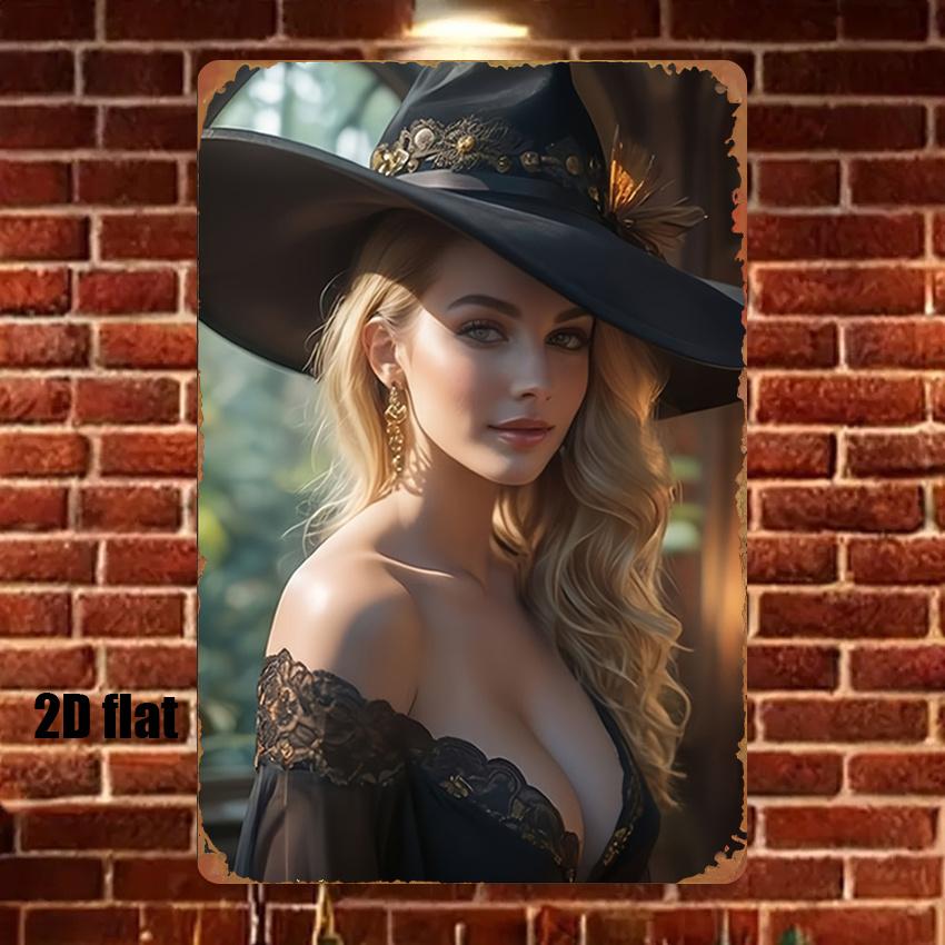 

Vintage Golden Hair Metal Sign Farmhouse Kitchen Decor Iron Wall Art Plaque 20x30cm темно-синього кольору