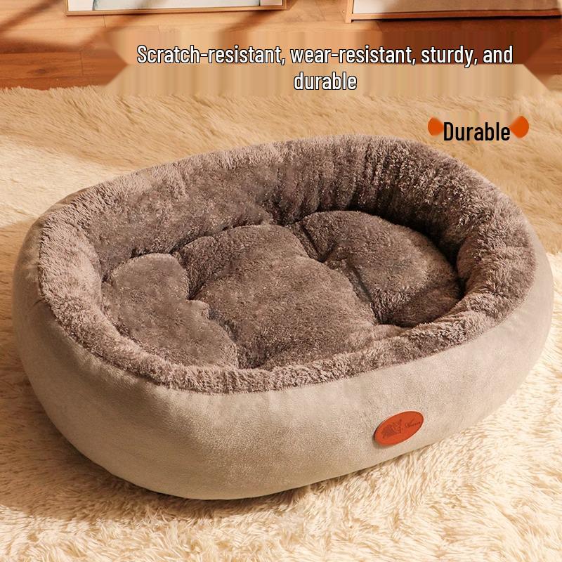 Winter Warm Dog & Cat Bed - Removable, Washable, All-Season Pet Mat