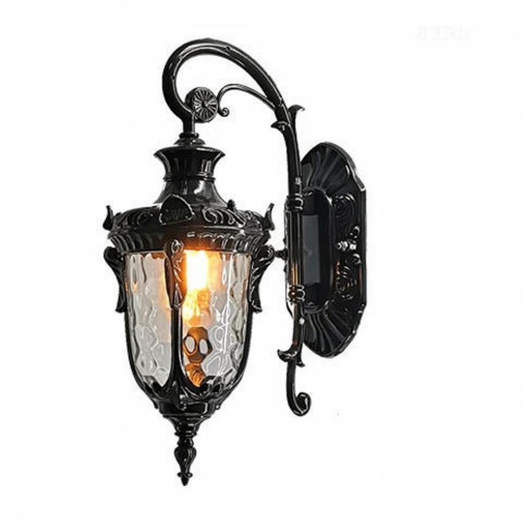 Weatherproof Outdoor Wall Sconce with Glass Shade Farmhouse Lantern