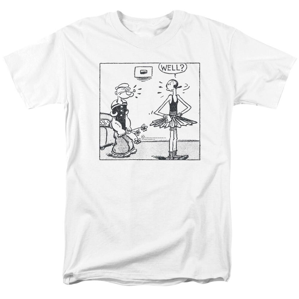 Popeye Well T Shirt Licensed Comic Cartoon Tee White XXXL