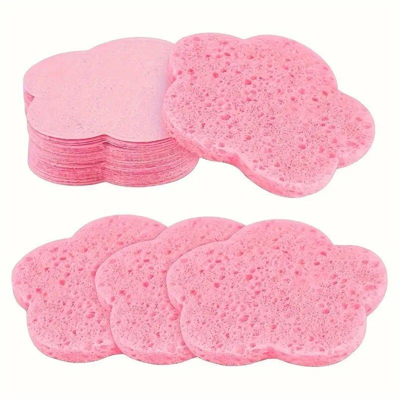 50/20/10/5PCS Facial Cleaning Sponge Pad Reusable Compression Water Absorption Soft Exfoliating Facial Mask SPA Makeup Remover