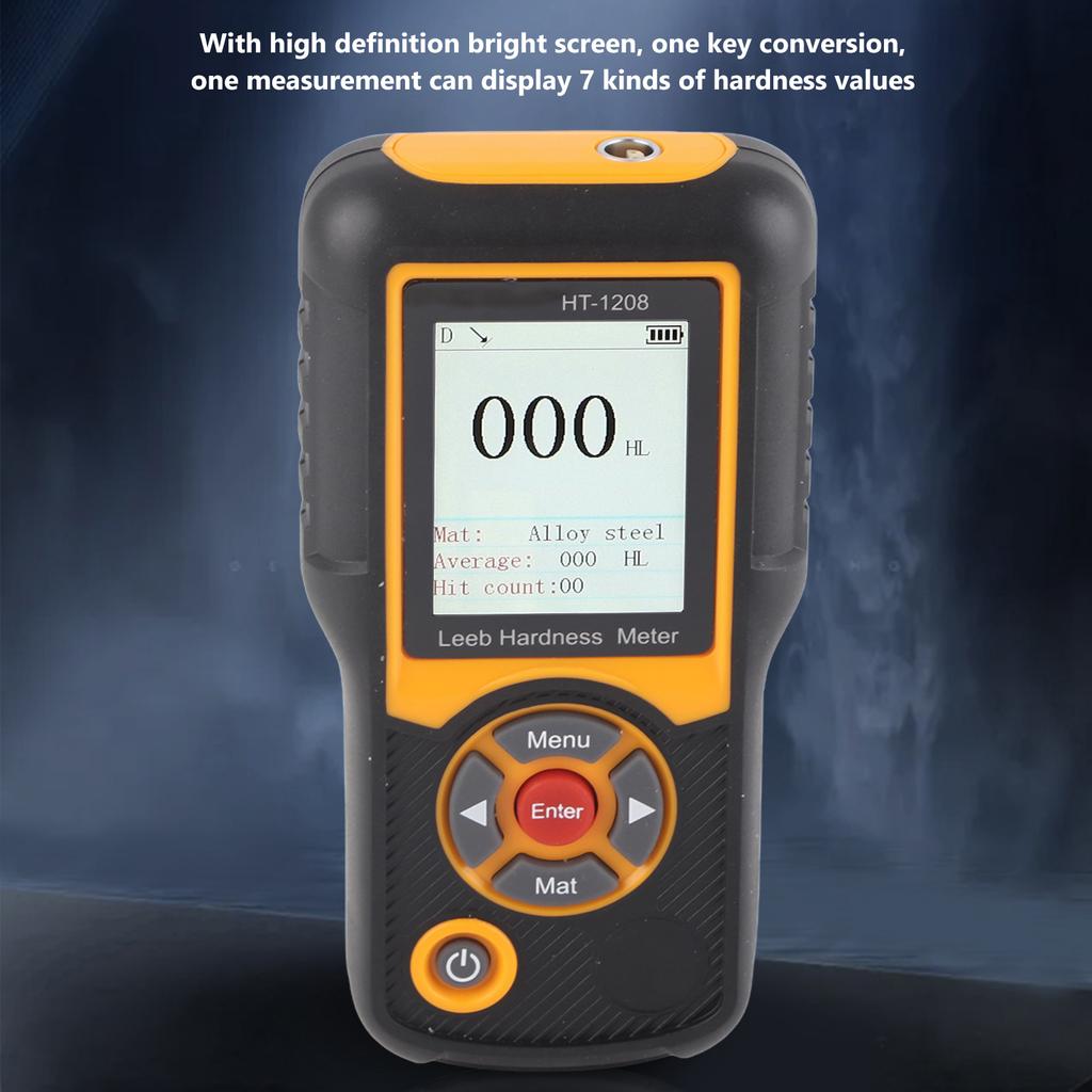 HT-1208 Digital Hardness Tester ABS High Accuracy Hardness Meter Durometer Scale with TFT Color Screen