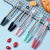 7 Zoll Food-Zange Edelstahl Küchenzange Silikon Anti-Rutsch Kochklammer Klemme BBQ Salatwerkzeuge Grill Küchenzubehör
