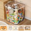 Transparent Multifunctional Storage Box: Large Capacity Plastic Organizer for Toys, Snacks, and Clothes