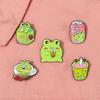 Frog Cute Charming Milk Shape Brooch Delightful Metal Pin For Sweet Lovers Fashion