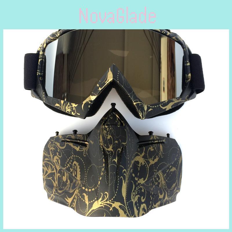 Leichte Hochfeste Winter Schneesport Ski Snowboard Schneemobil Gesichtsmaske Schild Brille