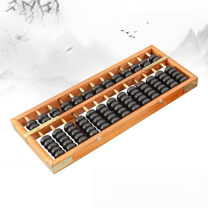 1 pièce Abaque portable chinois à 13 colonnes Soroban Outils de calcul et de comptage Pour étudiants Enseignants Comptables Employés de bureau