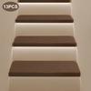 Indoor Non-Slip Stair Tread Mats Carpet Set 13pcs Brown 20*55cm