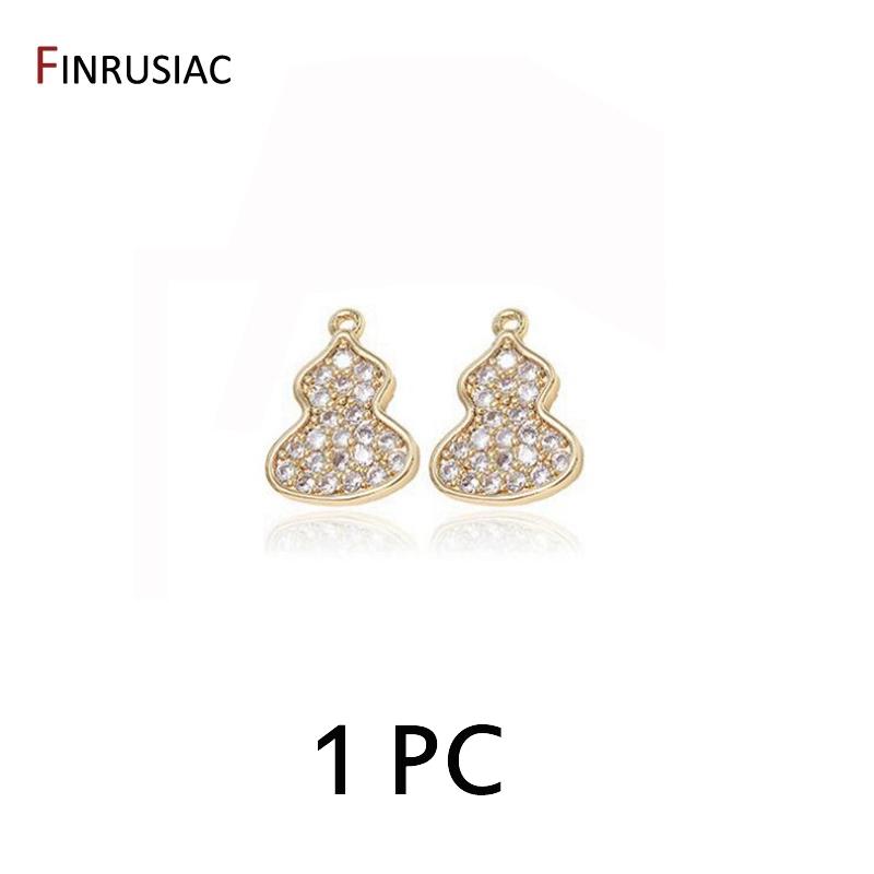 

New Trendy 2 Types Gourd Shape Charms Pendants For DIY Making Earrings Necklaces Bracelets Jewellery Accessories