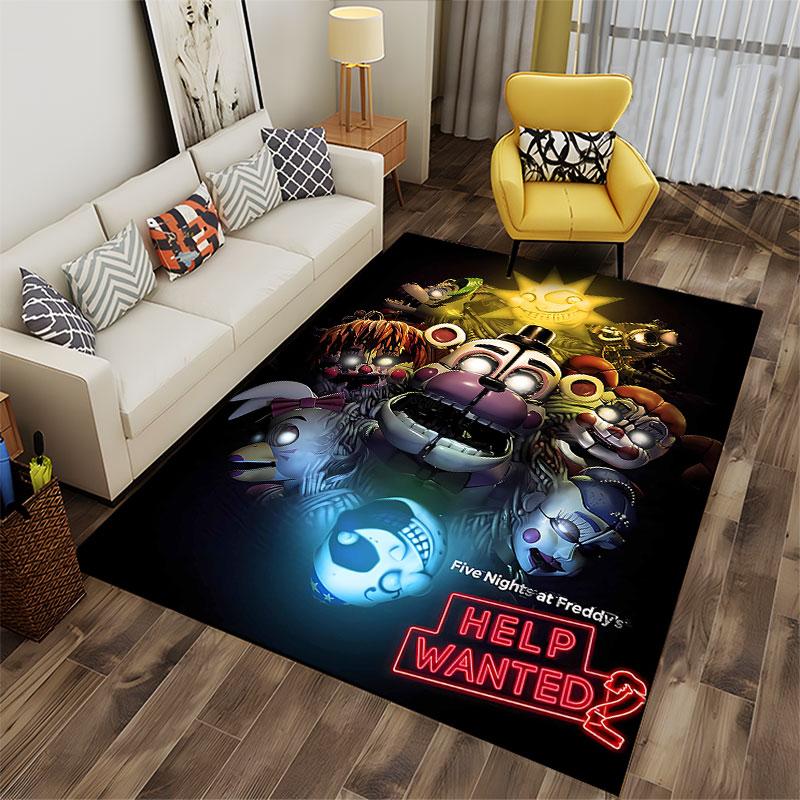 "Five Nights at Freddy's Carpet" suitable as a non-slip mat for the living room or bedroom sofa