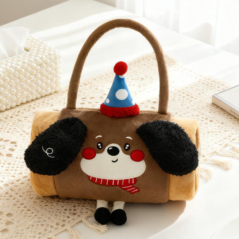 

Cartoon Blanket Summer Air Conditioner Blanket Cute Warm Portable 2-in-1 Pillow Blanket Throw Pillow Children Birthday Gift 30x20(80X100cm)
