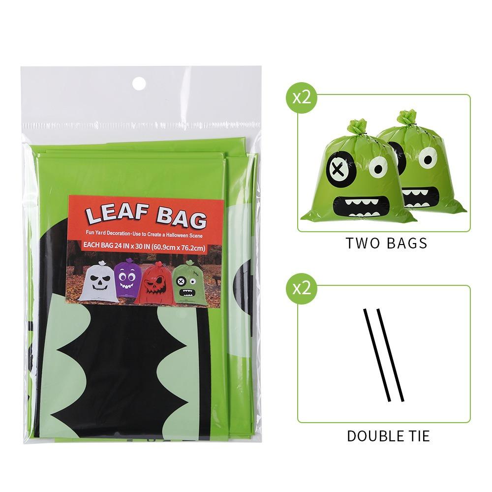 

24x30inch Funny Halloween Tree Leaves Bag Ghost Festival Party Trick or Treat Happy Halloween Day 2025 Outdoor Tree Hanging Dec