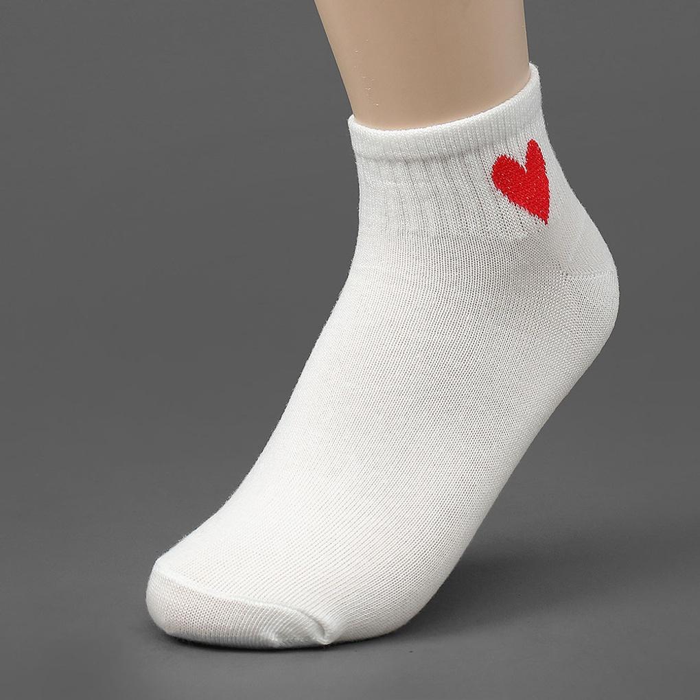 20 Pairs of Heart-shaped Women's Short Socks (white) Casual Socks