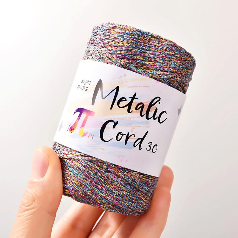 100M/Roll 3MM High-end Gold and Silver Wire Christmas Decoration Hook Bag Handmade Hollow Core Thread DIY 100M Silver Wire