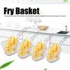 4Pcs Stainless Steel Frying Net Basket Cooking Strainer for French Fries Food Kitchen ToolSilver