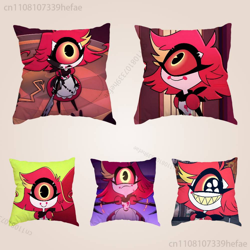 HHazbin Hotel Niffty Throw Pillow Case For 45x45cm55x55cm30x30cm For Home Bedroom Decoration And Protector