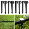 Black High Quality Set Ground Stakes Pipe 50PCS Tube C-Type Yard DN16 Garden Holder Hose Irrigation Leaky Line