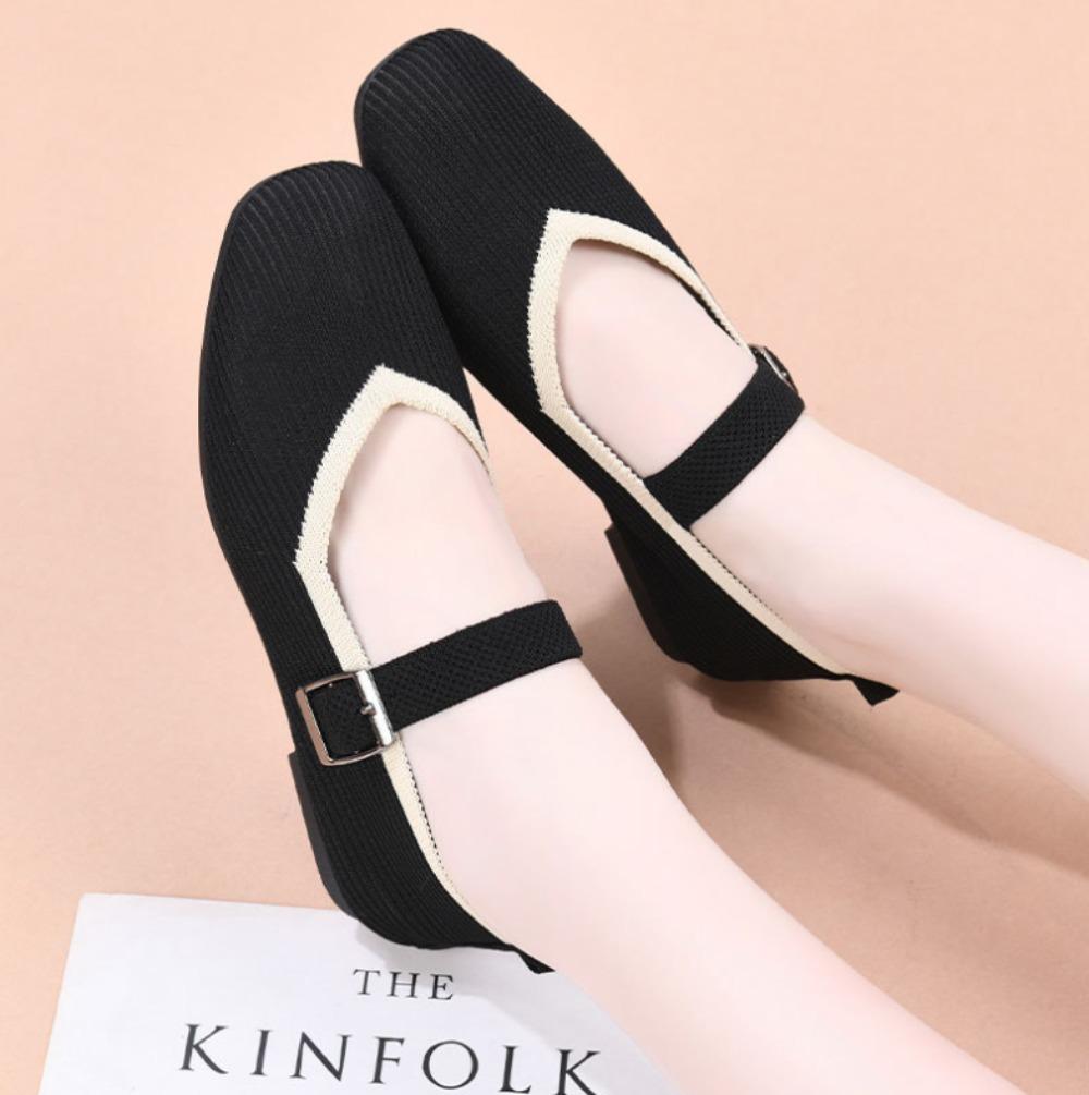 Spring 2026 New Women Flat Round Head Loafers Woman Mary Janes Shoes Autumn Ballet Fashion Buckle Flat Shoes Zapatos De Mujer