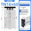 Airtac Double Shaft Pneumatic Cylinder TN16/TN25, Multiple Lengths (10-100mm)