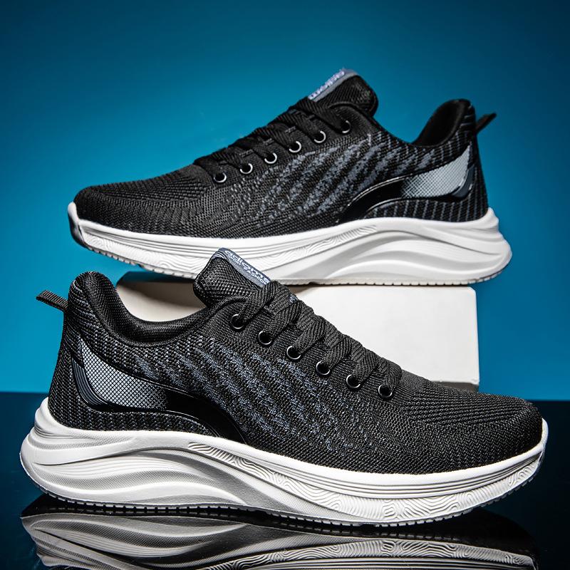 Luxuriöse 2024 Neueste Herren Mesh Atmungsaktive Morgenlauf-Sneakers Mode Vielseitig Superleicht Freizeitschuhe Sneakers Herren